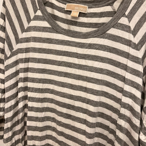 MICHAEL kors xs made big white grey stripe 3/4 sleeve